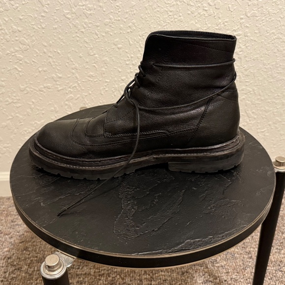 Ernesto Dolani men's combat boots, black leather, size 42 - Picture 4 of 7